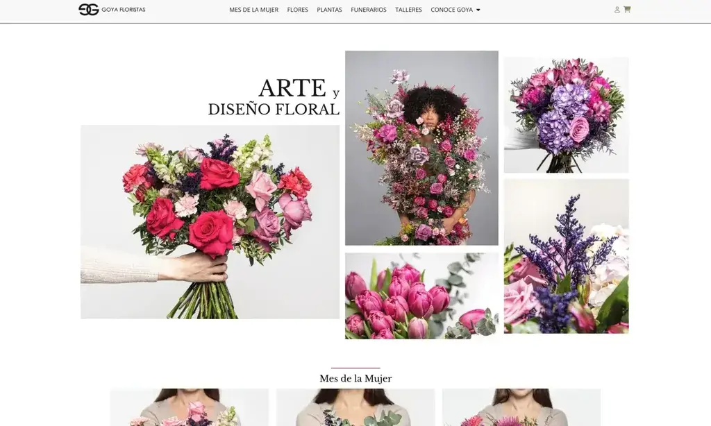 Goya Floristas - diseño web en Vitoria