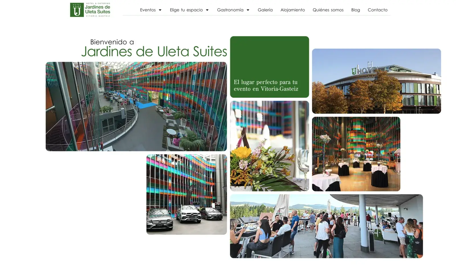 Jardines de Uleta Suites - diseño web en Vitoria