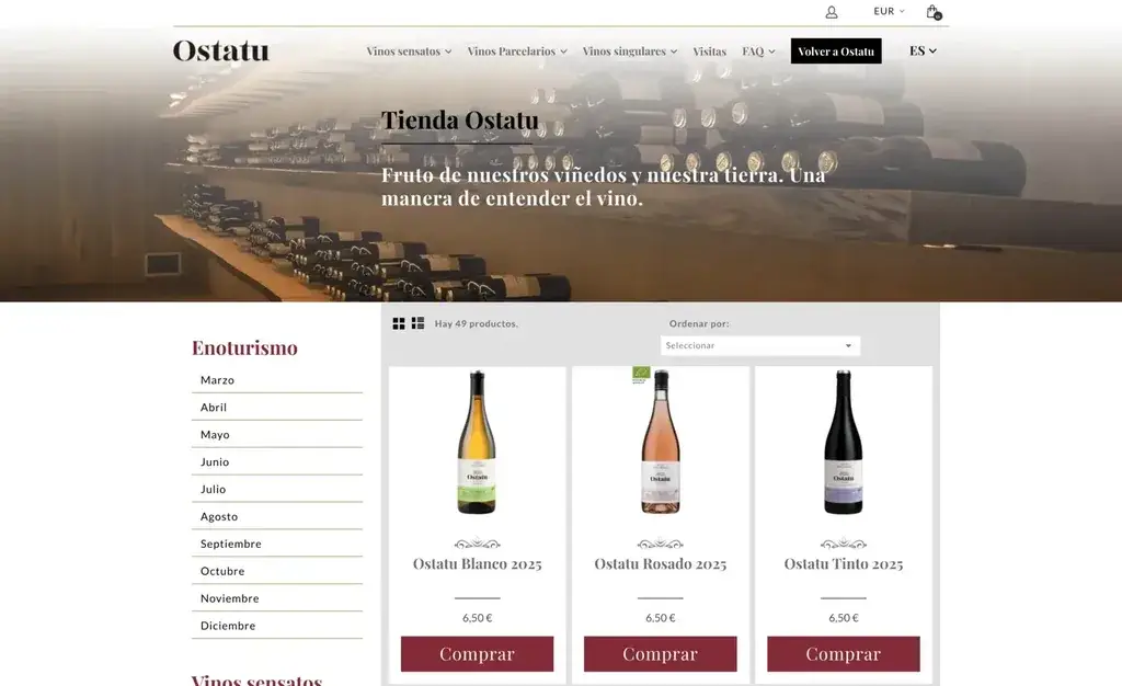 Bodegas Ostatu - tienda online