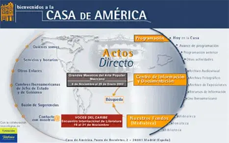 Casa América - sitio web
