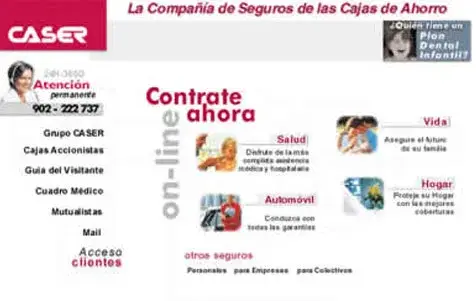 Caser Seguros - sitio web