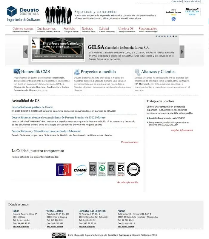 Deusto Sistemas - sitio web