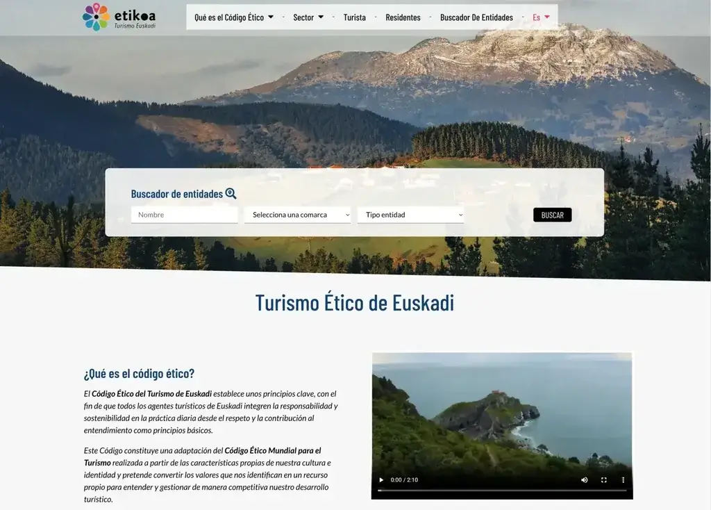 Etikoa Turismo Euskadi - sitio web · institucional