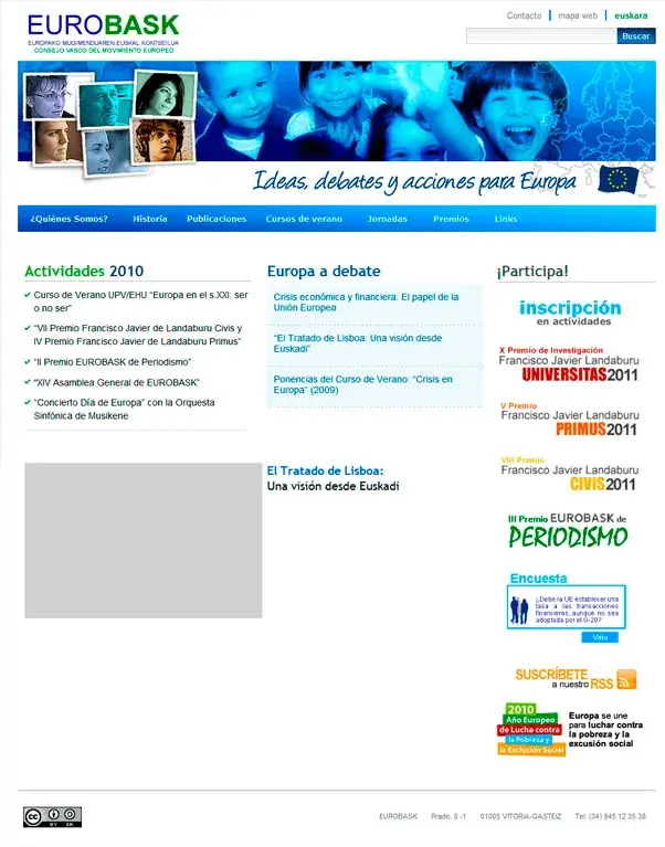 Eurobask - sitio web