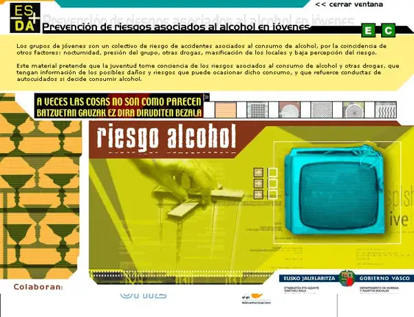 Prevención Alcohol en jóvenes - sitio web · institucional