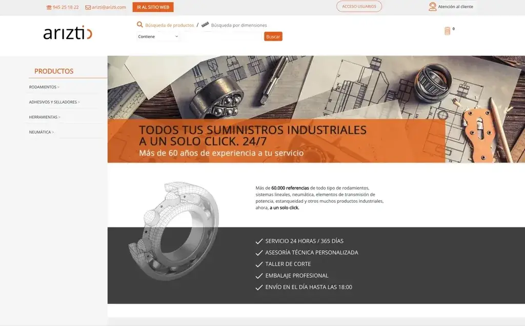 Tienda Arizti - comercio electrónico