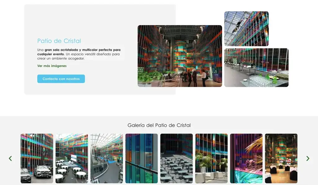 Jardines de Uleta Suites - galería del Patio de Cristal