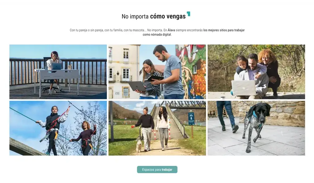 Work from Álava - sección según tu forma de viajar